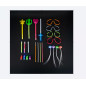 Realpower Boîte de 108 bâtons lumineux pour fête