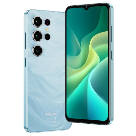 Neow Safe + Smartphone Android 14 4G 128 Go| Écran 6.52" HD+ | Smartphone pour Ado | Applis Scolaires & Ludiques Préinstallées |