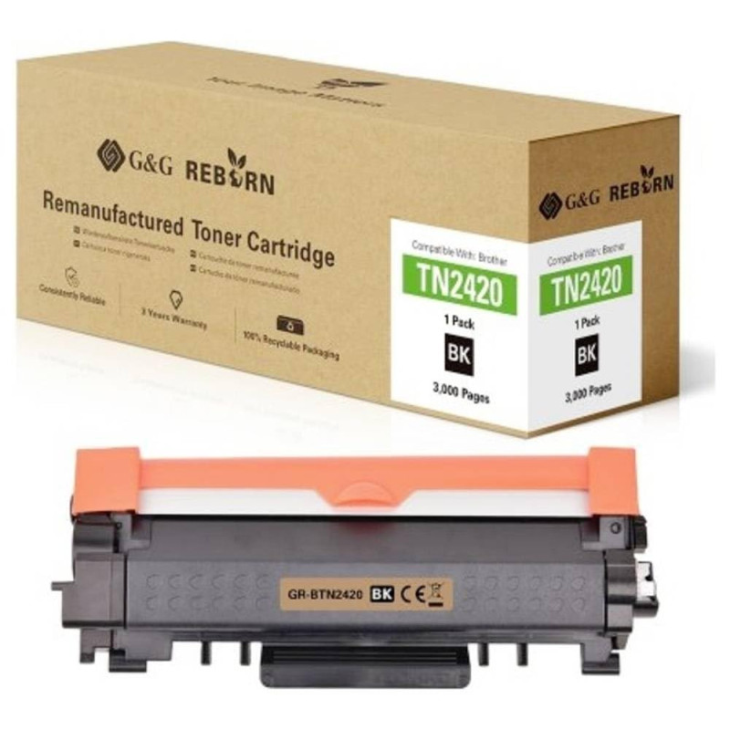 G&G Reborn Toner compatible avec Brother HL-L2310D, HL-L2350DW, DCP-L2530DW, MFC-L2710DW, MFC-L2710DW Noir Rendement élevé de 30 G&G Reborn Toner compatible avec Brother HL-L2310D, HL-L2350DW, DCP-L2530DW, MFC-L2710DW, MFC-L2710DW Noir Rendement élevé de 30