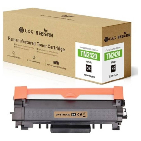 G&G Reborn Toner compatible avec Brother HL-L2310D, HL-L2350DW, DCP-L2530DW, MFC-L2710DW, MFC-L2710DW Noir Rendement élevé de 30