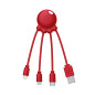 Xoopar Octopus - Câble Multi USB 4 en 1 en Forme de Pieuvre - Chargeur Universel en Plastique Recyclé - Prise USB-C, Lightning, Xoopar Octopus - Câble Multi USB 4 en 1 en Forme de Pieuvre - Chargeur Universel en Plastique Recyclé - Prise USB-C, Lightning,