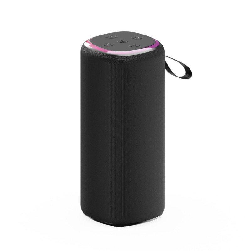 Gembird Haut-Parleur LED Bluetooth, 10W, sans Fil, Rechargeable, Noir Gembird Haut-Parleur LED Bluetooth, 10W, sans Fil, Rechargeable, Noir