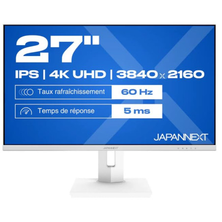 JAPANNEXT 68,5 cm JN-IPS270UHD60F-C65W-HSP-W HDMI/DP UHD