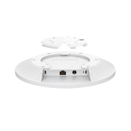 TP-Link Omada EAP770 Point d'accès Wi-FI 7, BE9300 Tri-Band (6-Stream), Port PoE+ 2,5G, Largeur de Canal 320 MHz, jusqu'à 24 SSI