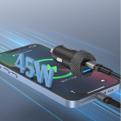 Celly Chargeur de Voiture 45 W – Puissance et Vitesse pour Vos appareils