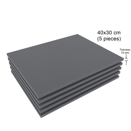 Lot de 5 feuilles en polyéthylène expansé de 10 mm d'épaisseur, isolant pour rembourrage, mousse expansée pour protection, embal