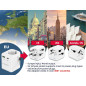 Gembird Adaptateur Universel de Voyage avec Mise à la Terre 20W - Chargeur Rapide Compact, Compatible avec Les Smartphones, Les Gembird Adaptateur Universel de Voyage avec Mise à la Terre 20W - Chargeur Rapide Compact, Compatible avec Les Smartphones, Les