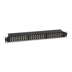 EQUIP 326449 PATCHPANEL 48X RJ45 CAT6 19" 1HE Negro