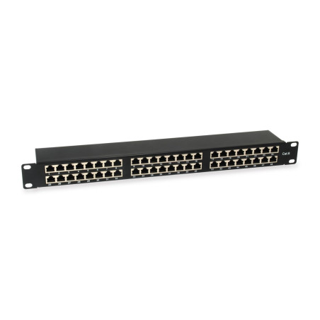 EQUIP 326449 PATCHPANEL 48X RJ45 CAT6 19" 1HE Negro