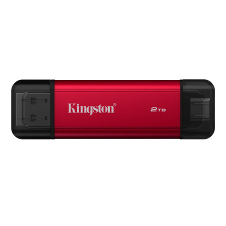 Kingston SSD Portable à Double connecteu 2To Dual USB-A/C Jusqu’à 1 050 Mo/s en Lecture USB 3.2 Gen 2 - SPSD/2TB