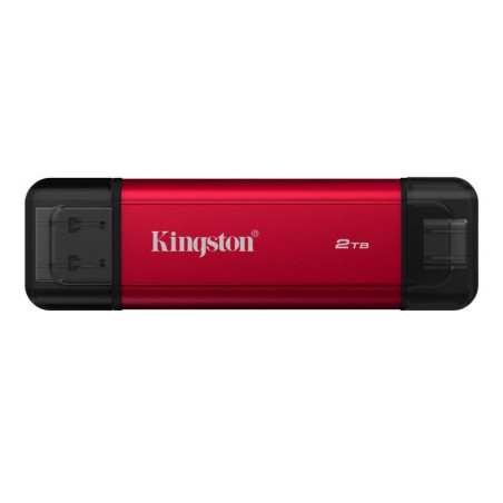 Kingston SSD Portable à Double connecteu 2To Dual USB-A/C Jusqu’à 1 050 Mo/s en Lecture USB 3.2 Gen 2 - SPSD/2TB