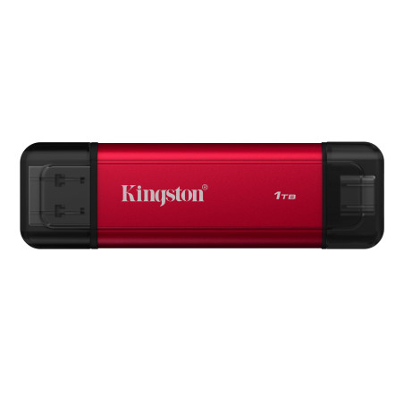 Kingston SSD Portable à Double connecteu 1To Dual USB-A/C Jusqu’à 1 050 Mo/s en Lecture USB 3.2 Gen 2 - SPSD/1TB