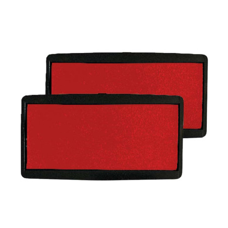 COLOP NIO Tampon encreur de rechange, boîte de 2 tampons encreurs, brave red