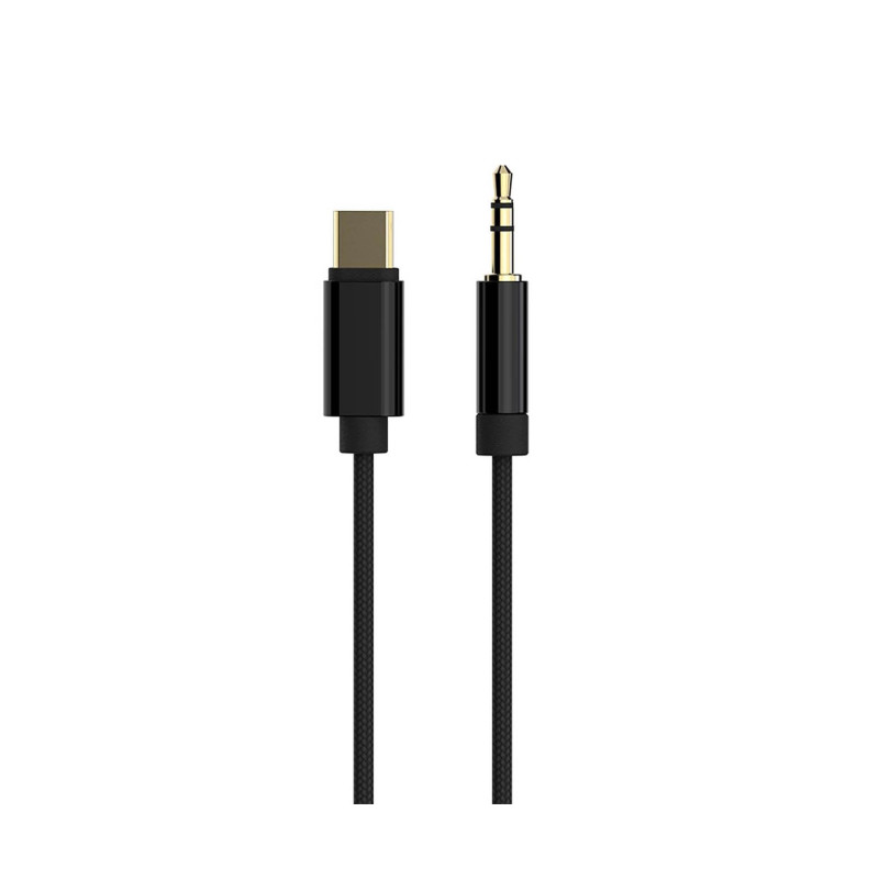 Gembird Câble USB-C vers 3,5 mm AUX - Plug & Play - 1,5m, Noir Gembird Câble USB-C vers 3,5 mm AUX - Plug & Play - 1,5m, Noir