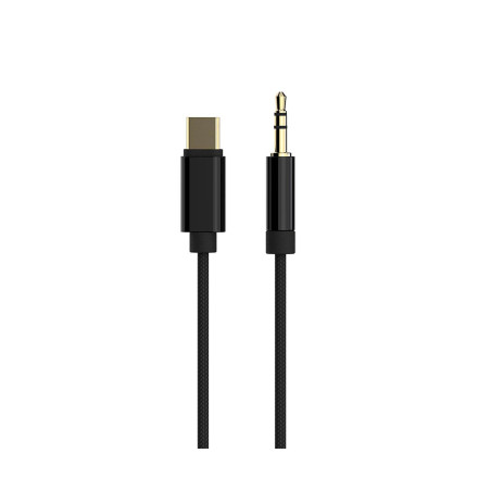 Gembird Câble USB-C vers 3,5 mm AUX - Plug & Play - 1,5m, Noir