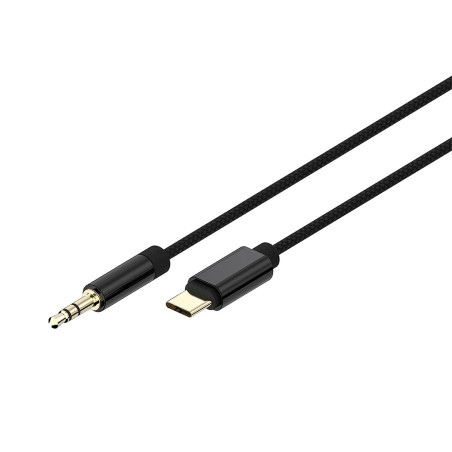 Gembird Câble USB-C vers 3,5 mm AUX - Plug & Play - 1,5m, Noir