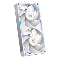 NZXT F240X Ventilateur Performance Cadre Unique - 2x 120mm PWM RGB PC - Flux & pression max - Faible bruit - Cadre & pales LCP -