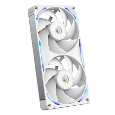 NZXT F240X Ventilateur Performance Cadre Unique - 2x 120mm PWM RGB PC - Flux & pression max - Faible bruit - Cadre & pales LCP -