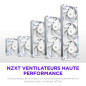 NZXT F240X Ventilateur Performance Cadre Unique - 2x 120mm PWM RGB PC - Flux & pression max - Faible bruit - Cadre & pales LCP - NZXT F240X Ventilateur Performance Cadre Unique - 2x 120mm PWM RGB PC - Flux & pression max - Faible bruit - Cadre & pales LCP -