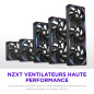 NZXT F120X Ventilateur Performance - 120mm PWM RGB PC - Flux & pression max - Faible bruit - Cadre & pales LCP - Palier magnétiq NZXT F120X Ventilateur Performance - 120mm PWM RGB PC - Flux & pression max - Faible bruit - Cadre & pales LCP - Palier magnétiq