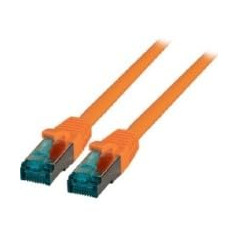 EFB-Elektronik - Câble réseau CAT. 6a – Câble LAN Ethernet de 10 m – Connecteur RJ45, S/FTP LSZH – Orange