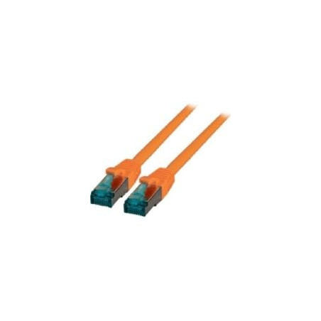EFB-Elektronik - Câble réseau CAT. 6a – Câble LAN Ethernet de 10 m – Connecteur RJ45, S/FTP LSZH – Orange
