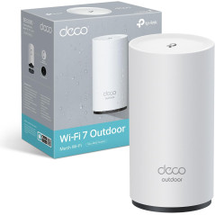 TP-Link Deco BE25-Outdoor Routeur WiFi 7 Mesh BE3600, Répéteur WiFi 7 Extérieur/Intérieur, Double Bande, 2×2,5G, IP65, PoE/AC, J