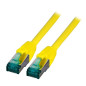 EFB-Elektronik - Câble réseau CAT. 6a - Câble Ethernet de 25 m - Connecteur RJ45, S/FTP LSZH VC LED - Jaune
