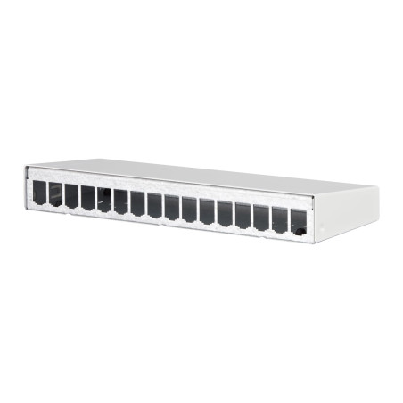 METZ CONNECT Modul boîtier en saillie 16 Ports Blanc Pur, Non équipé