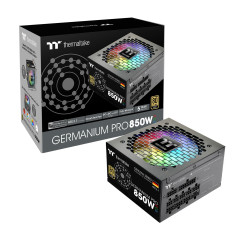Germanium Pro 850W Alimentation électrique | RGB | ATX 3.1 | 80Plus Gold | Modular