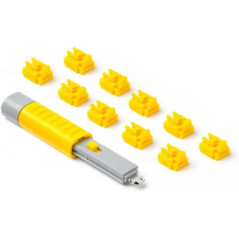 SmartKeeper NL03PKYL 10 x RJ45 Port Blockers with 1 x Lock Key Basic Yellow Gelb SLSART-0063 SLSART0063 (SLSART-0063)