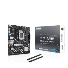 ASUS PRIME B760M-F WIFI - Motherboard - micro ATX - LGA1700 Sockel - B760 Chipsatz - USB 3.2 Gen 1 - Gigabit LAN, Wi-Fi 6, Bluet