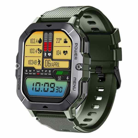 Oukitel BT101 (Montre connectée - 2.02'' - Réponse aux appels) Green