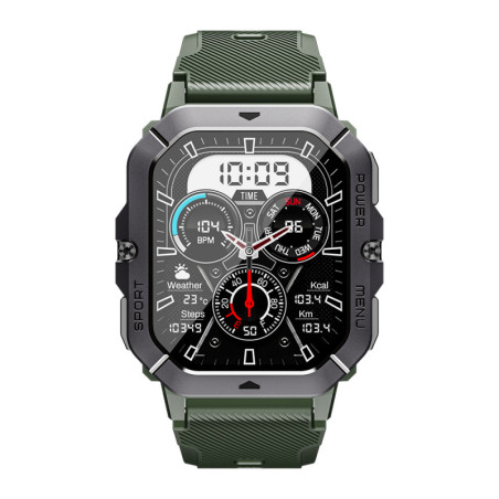 Oukitel BT101 (Montre connectée - 2.02'' - Réponse aux appels) Green