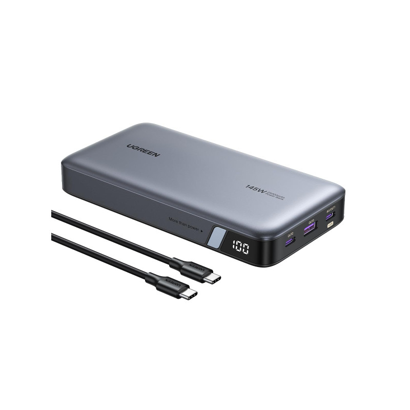 UGREEN Nexode 145W Batterie Externe 25000mAh Power Bank USB C Charge Rapide PD3.1 140W 3 Ports Chargeur Portable PC LED Compatib