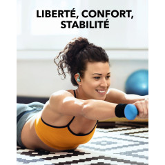 Soundcore Sport X20 écouteurs Bluetooth sans Fil by Anker, Crochets rotatifs et Extensibles, Suppression du Bruit, étanchéité IP