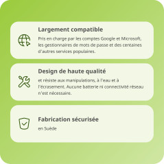 Yubico - YubiKey 5 Nano - Clé de sécurité pour l'authentification à Deux facteurs (2FA), Connexion Via USB-A, Format Compact, Ce