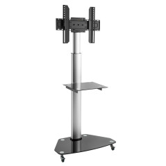 MyWall HP1DL Standduß Support pour TV 32" à 60" Rotation 90° Argent