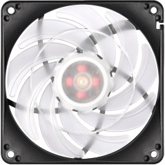 SilverStone SST-FW124-ARGB - Série FW Ventilateur 120mm PWM, lame transparente avec cadre noir, roulement à billes, LED RGB adre