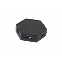 SilverStone SST-EP01 - Centre de données 4 ports USB 3.0, aimant, chargeur rapide
