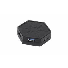 SilverStone SST-EP01 - Centre de données 4 ports USB 3.0, aimant, chargeur rapide
