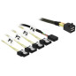DELOCK 85732 CABLE SERIAL ATTACHED SCSI (SAS) 1 M NEGRO/VERDE