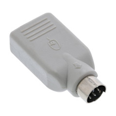 InLine 33103 Adaptateur USB USB A femelle à PS/2 mâle