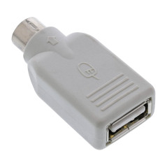 InLine 33103 Adaptateur USB USB A femelle à PS/2 mâle