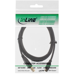 InLine 2m USB 2.0 A - Micro B câble USB USB A Micro-USB B Noir