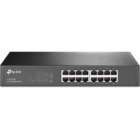 TP-Link TL-SG1016D Switch Ethernet 16 Ports Gigabit, Switch RJ45, Hub RJ45, Prévention des Boucles, Mode d'Isolement, Boitier Mé