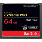 SanDisk Extreme Pro 64 GB 160 MB/s CompactFlash Memory Card - Black/Gold/Red