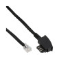 InLine® TAE-N Câble de connexion 6 broches entièrement assigné Noir 15 m InLine® TAE-N Câble de connexion 6 broches entièrement assigné Noir 15 m