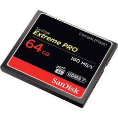 SanDisk Extreme Pro 64 GB 160 MB/s CompactFlash Memory Card - Black/Gold/Red