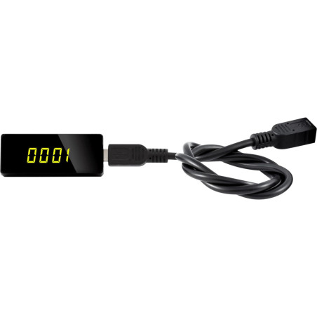 TELESTAR TELEMINI T2 IR – Récepteur DVB-T2 & DVB-C (récepteur Combo pour DVB-T2 & réception câble, Installation discrète Possibl
